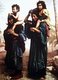 Palestine: Bedouin women carrying children on their shoulders. Felix Bonfils, late 19th century